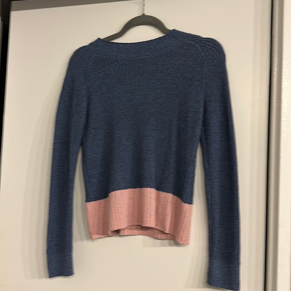 Club Monaco lovely blue and pink sweater.
